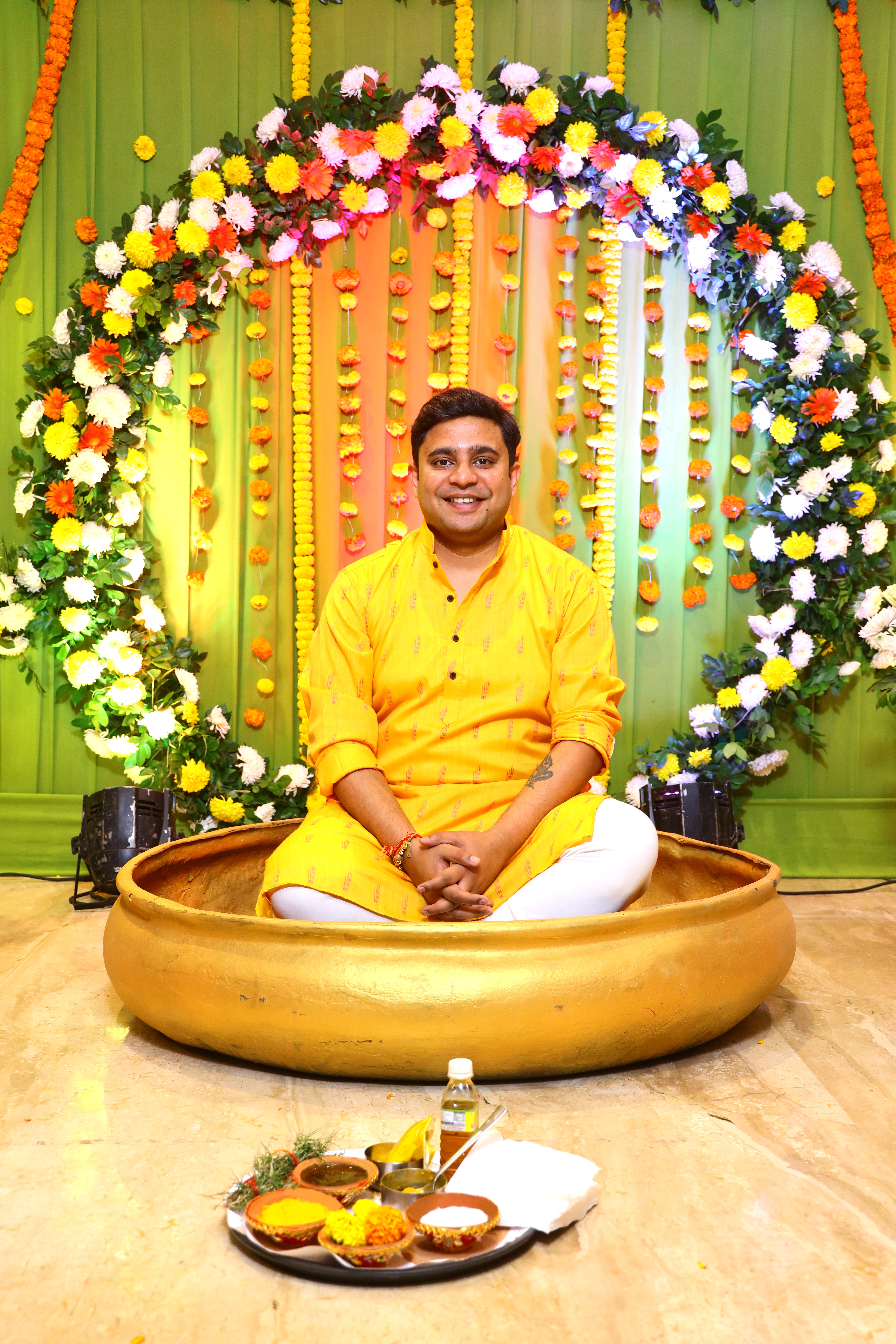 Colourful Haldi ceremony celebration in Noida