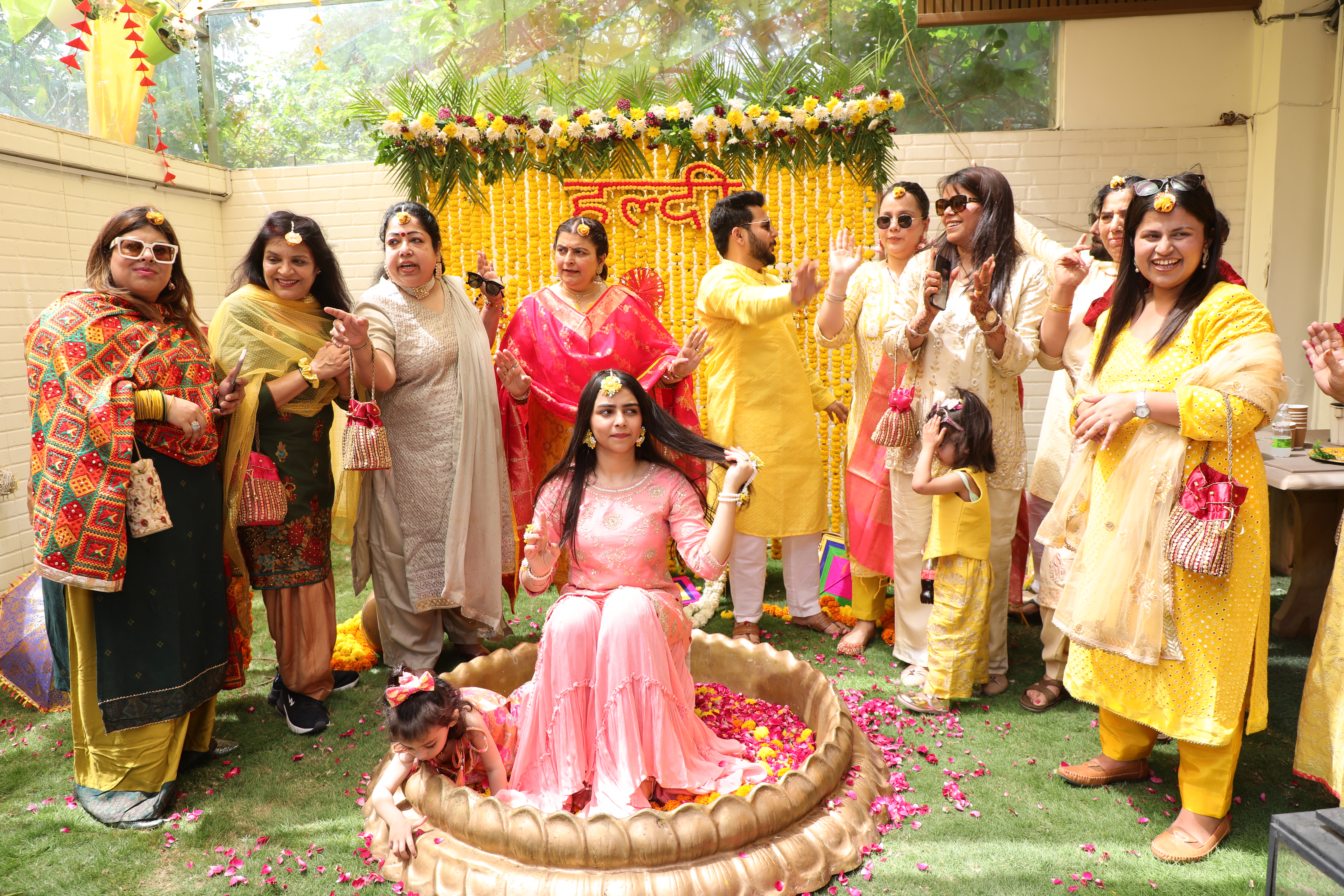 Emotional family moments during Haldi ceremony